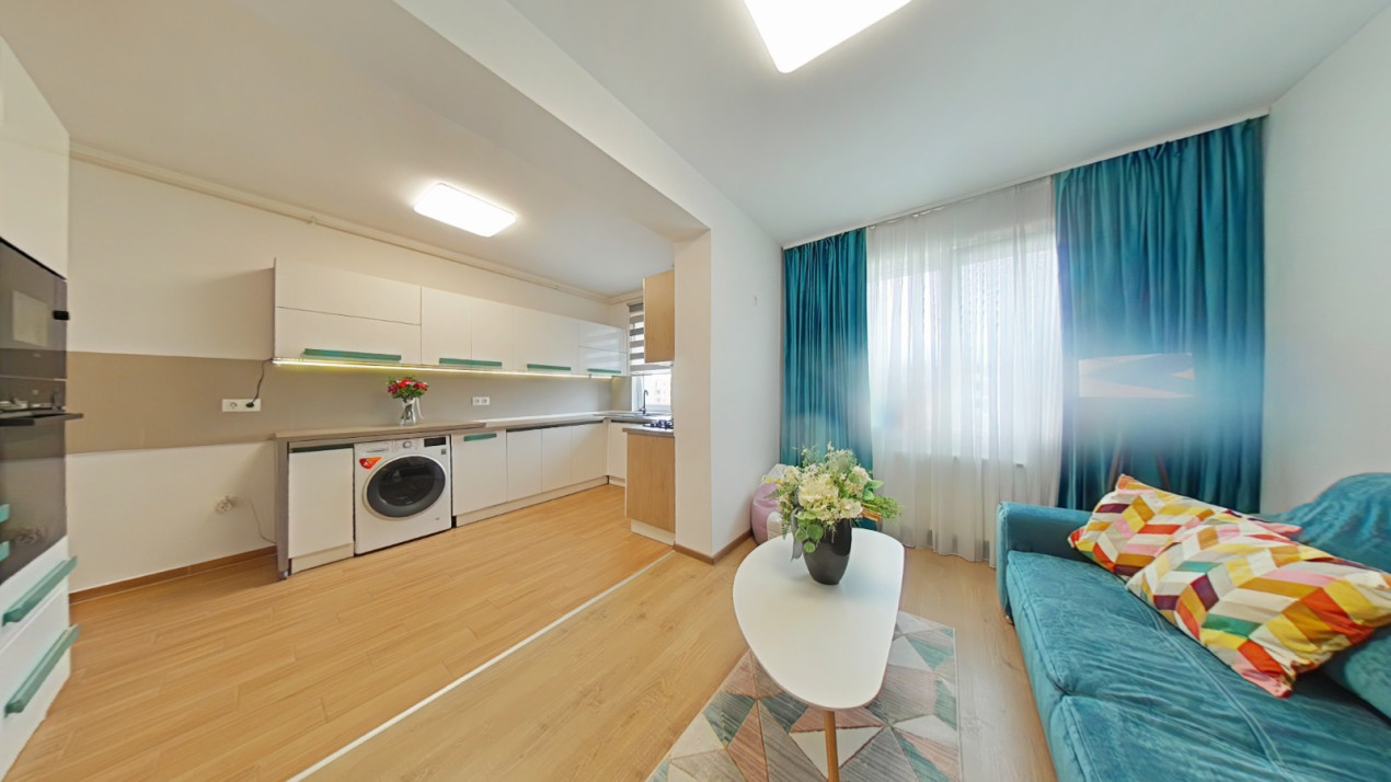  REZERVAT! Apartament 2 cam -Locuință Elegantă 52 mp în Complex Qualis, Brașov
