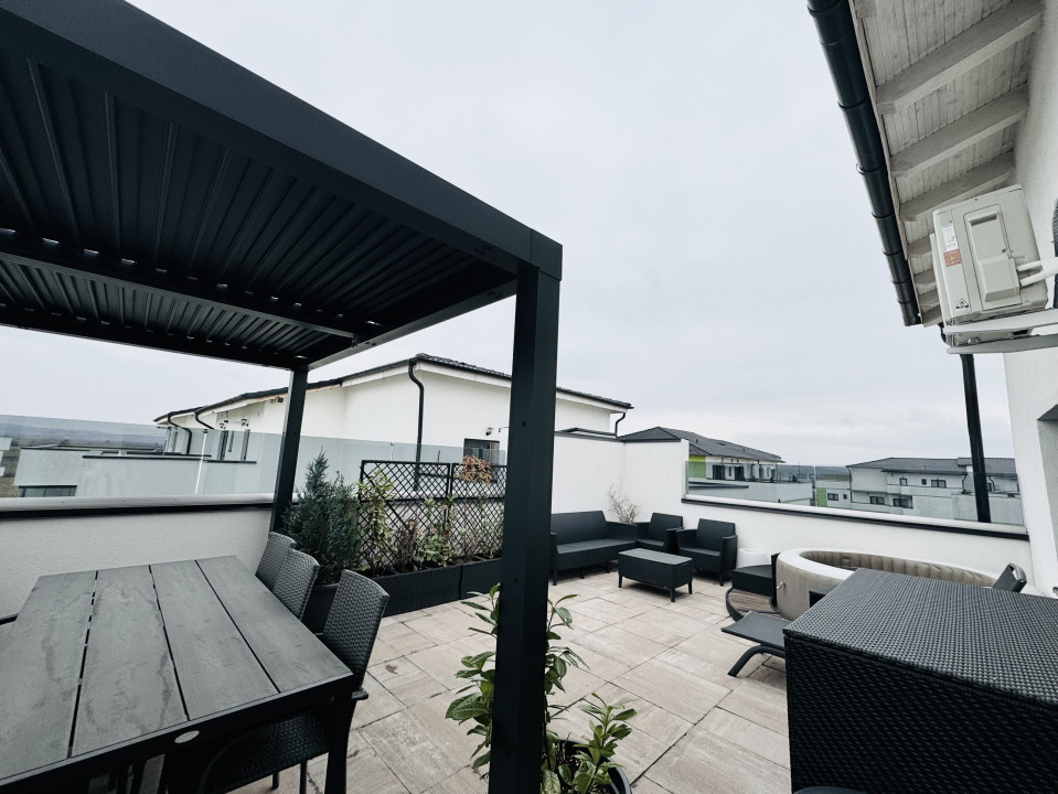 Penthouse modern cu 3 terase superbe si 3 locuri de parcare - Sibiu