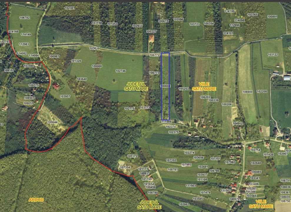 Teren Construcții Intravilan lângă Pădure în Viile Satu Mare 