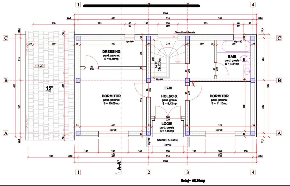 Casa P+1, 123mp utili, Carcea, zona Pelendava, Ford