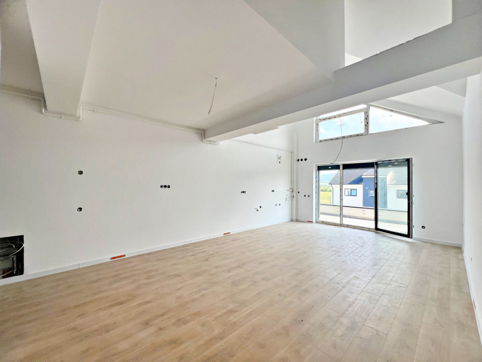 Apart. cu 2 cam. pe două nivele, cu logie. Vilă design modern în Cristian-Sibiu 