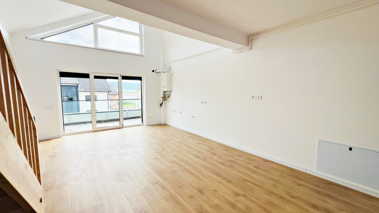 Apart. cu 2 cam. pe două nivele, cu logie. Vilă design modern în Cristian-Sibiu 