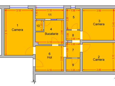 Apartament cu 3 dormitoare | etaj 5 lift | boxa/pivnita Str Iezer