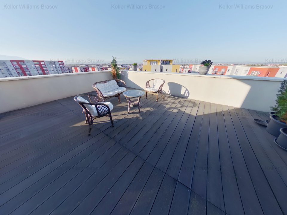Penthouse cu terasa de vis, stil contemporan+terasa 40 mp