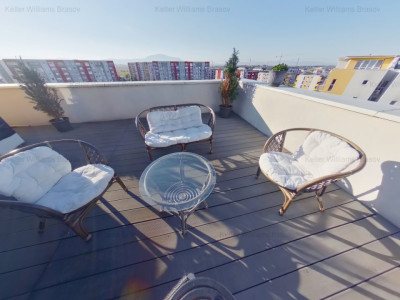 Penthouse cu terasa de vis, stil contemporan+terasa 40 mp