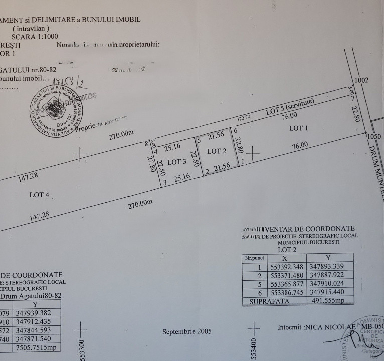 Teren de vanzare - 599 mp - perfect pentru casa visurilor tale - Sector 1