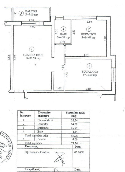 Apartament - 2 camere - Et 2 - mobilat și utilat - Ale. Sevis - Sibiu 