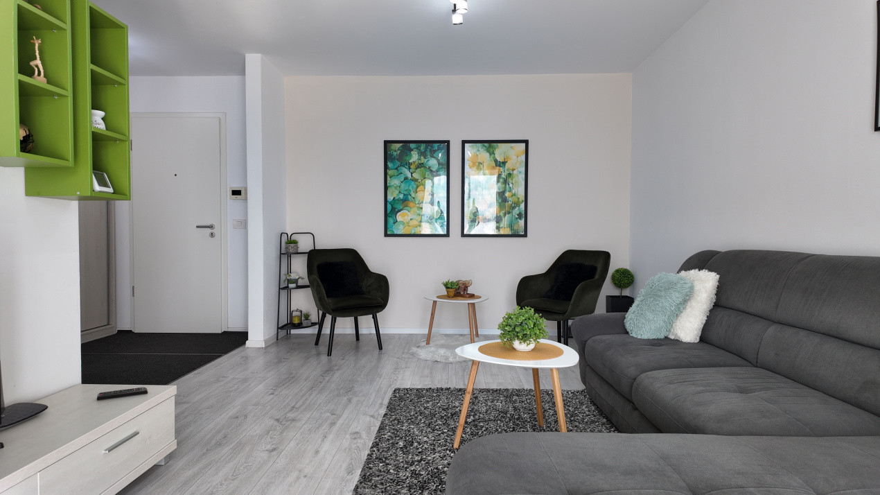 Închiriere apartament cu 2 camere, modern și complet mobilat, în zona Tractorul