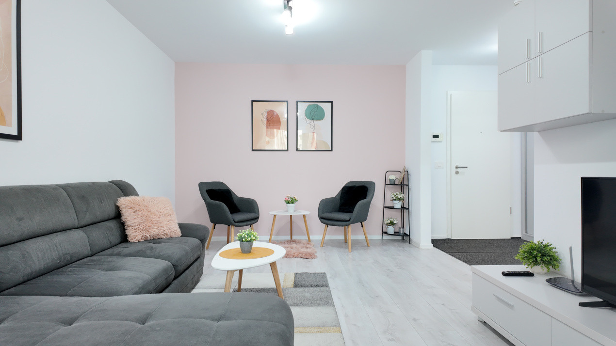 Apartament cu 2 camere, modern și complet mobilat, în zona Tractorul