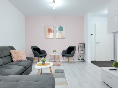  Apartament cu 2 camere, modern și complet mobilat, în zona Tractorul