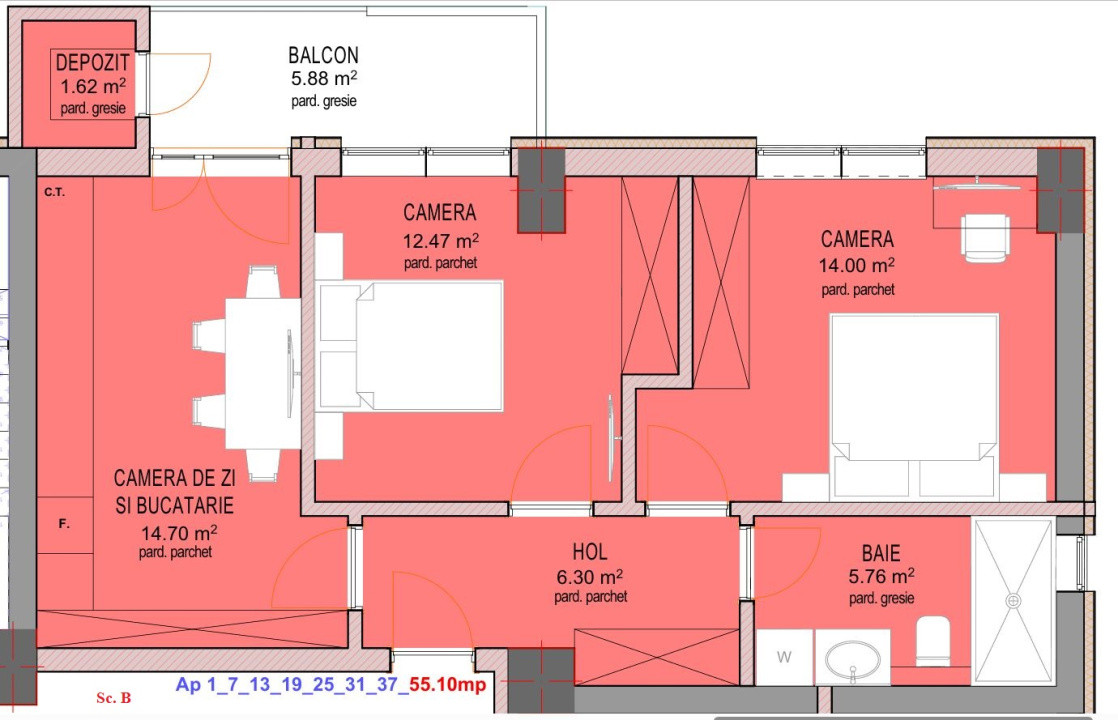 Apartament 3 camere - zona Dedeman Sibiu