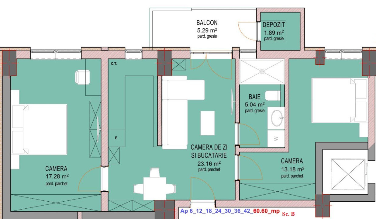 Apartament 3 camere - zona Dedeman Sibiu