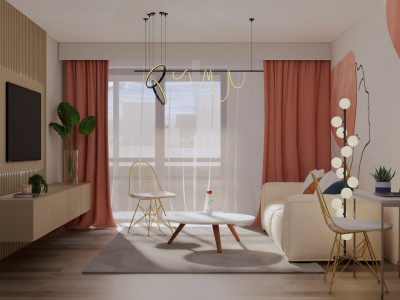 Apartament 1 Camera Decomandat, 44,1 mp - Falticeni, Centru