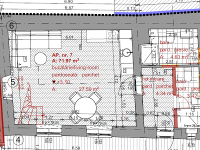 Apartament 3 camere | Etaj 1 + M | Curte | ULTRACENTRAL