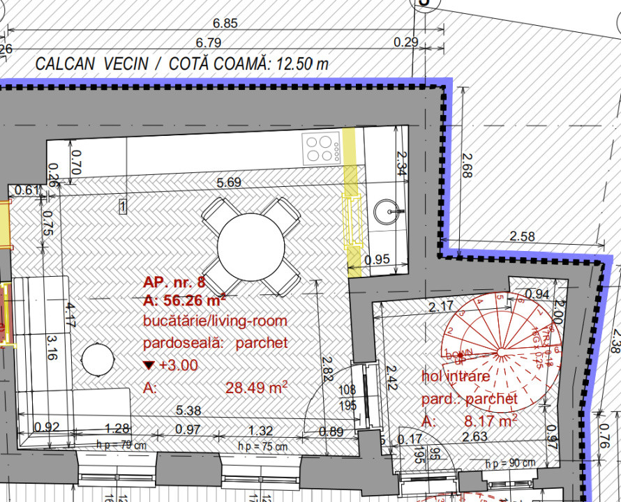 Apartament 2 camere | Et 1+ M | Curte | ULTRACENTRAL