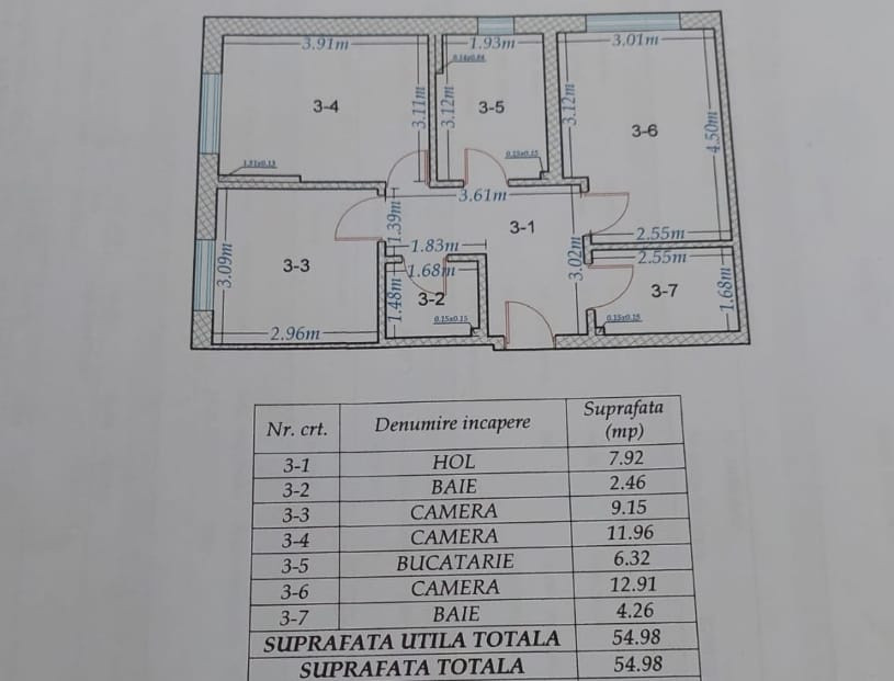 🏡 Apartament 3 camere complet mobilat și utilat – Aleea Mizil, București