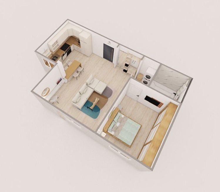 Apartament cu 2 camere - 60 mp utili - zona Rahovei