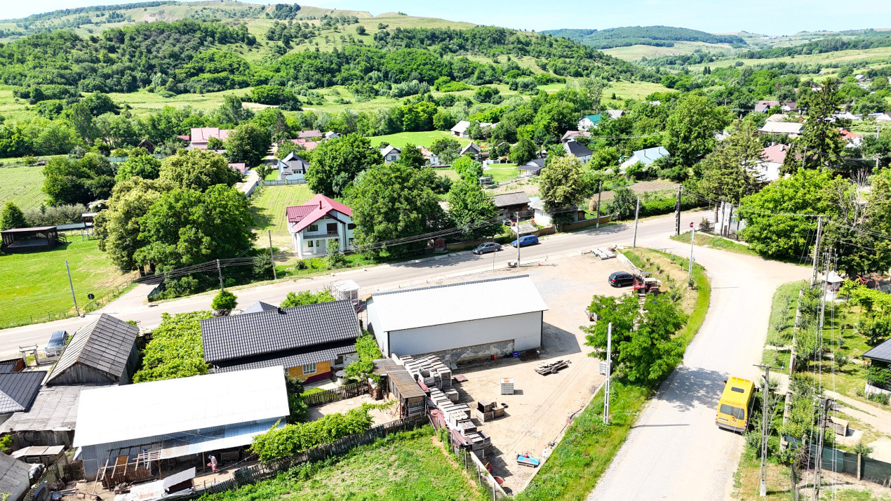 Hala 135 MP+Teren 1311 MP Situate Central - Plesesti, Vulturesti, Suceava