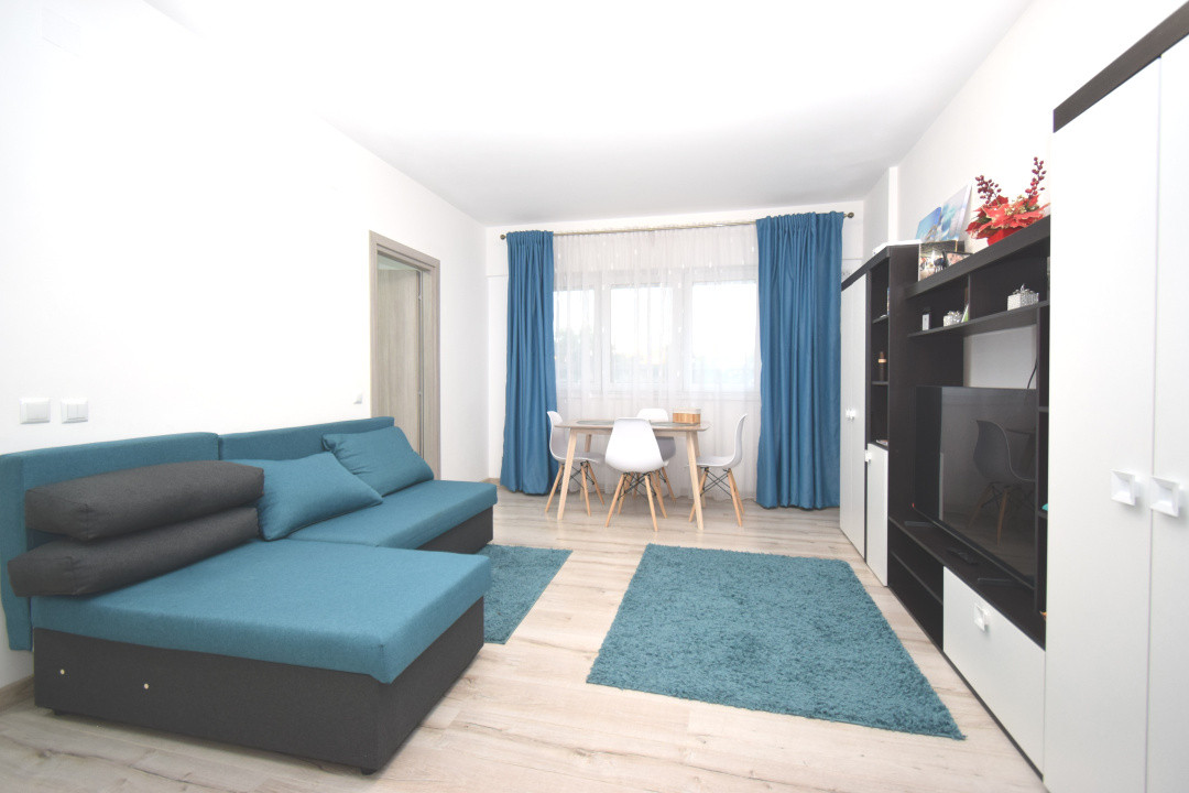 Apartament decomandat, bloc nou, complet mobilat, loc de parcare