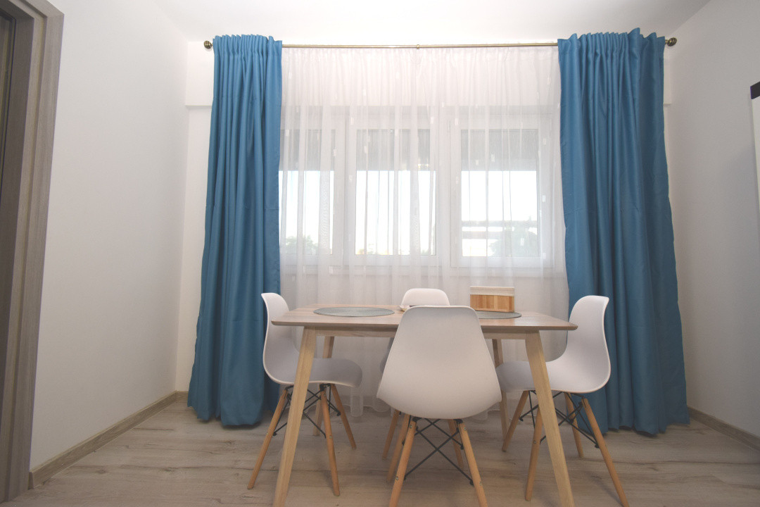 Apartament decomandat, bloc nou, complet mobilat, loc de parcare