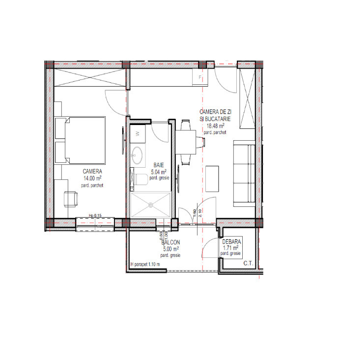 Apartament de vanzare in Sibiu - 2 camere - bloc nou, cu lift