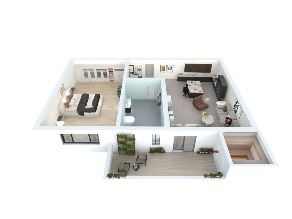 Apartament de vanzare in Sibiu - 2 camere - bloc nou, cu lift