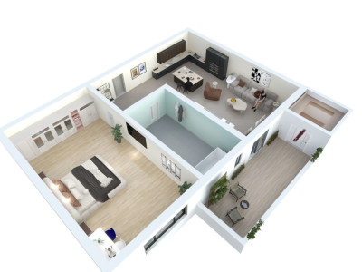 Apartament de vanzare in Sibiu - 2 camere - bloc nou, cu lift