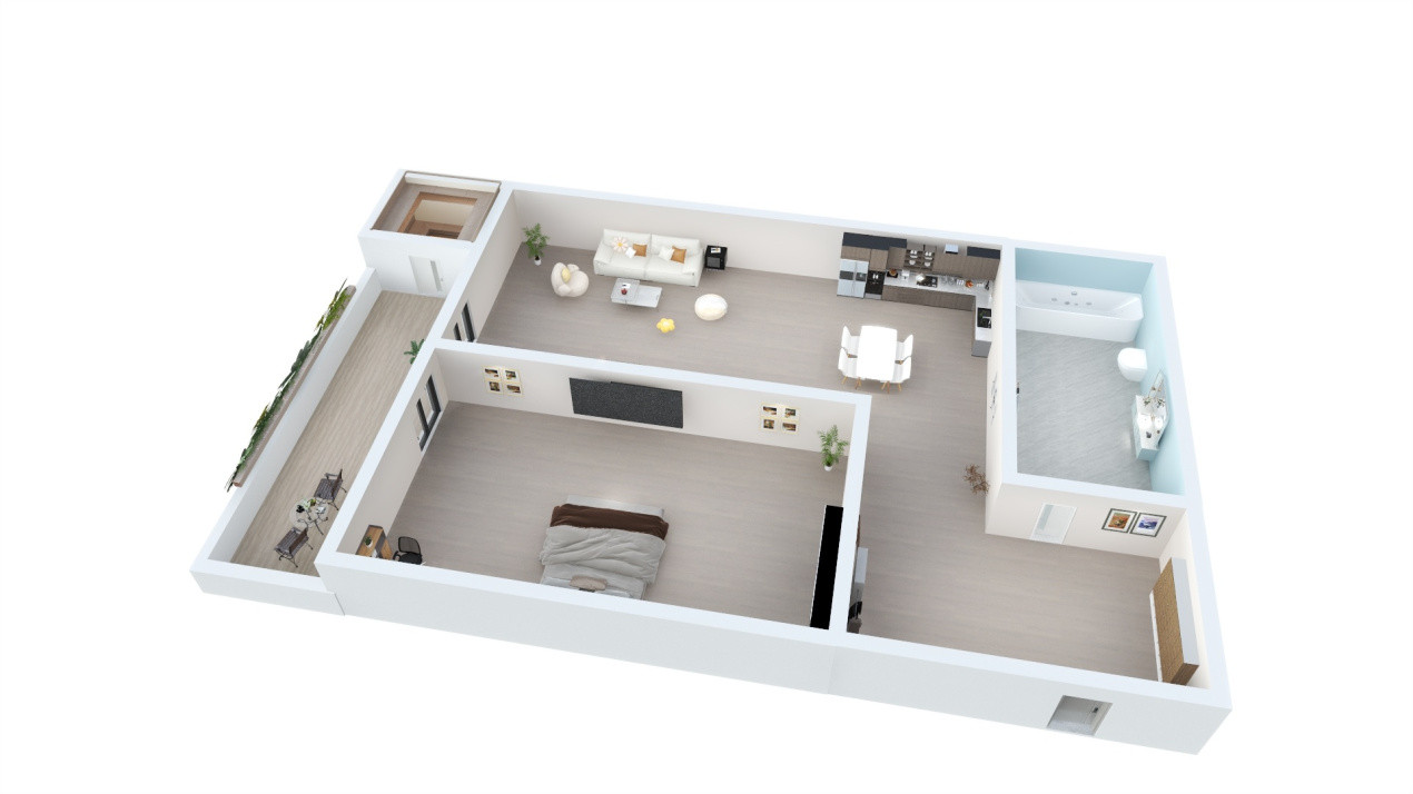 Apartament de vanzare in Sibiu - 2 camere - bloc nou, cu lift