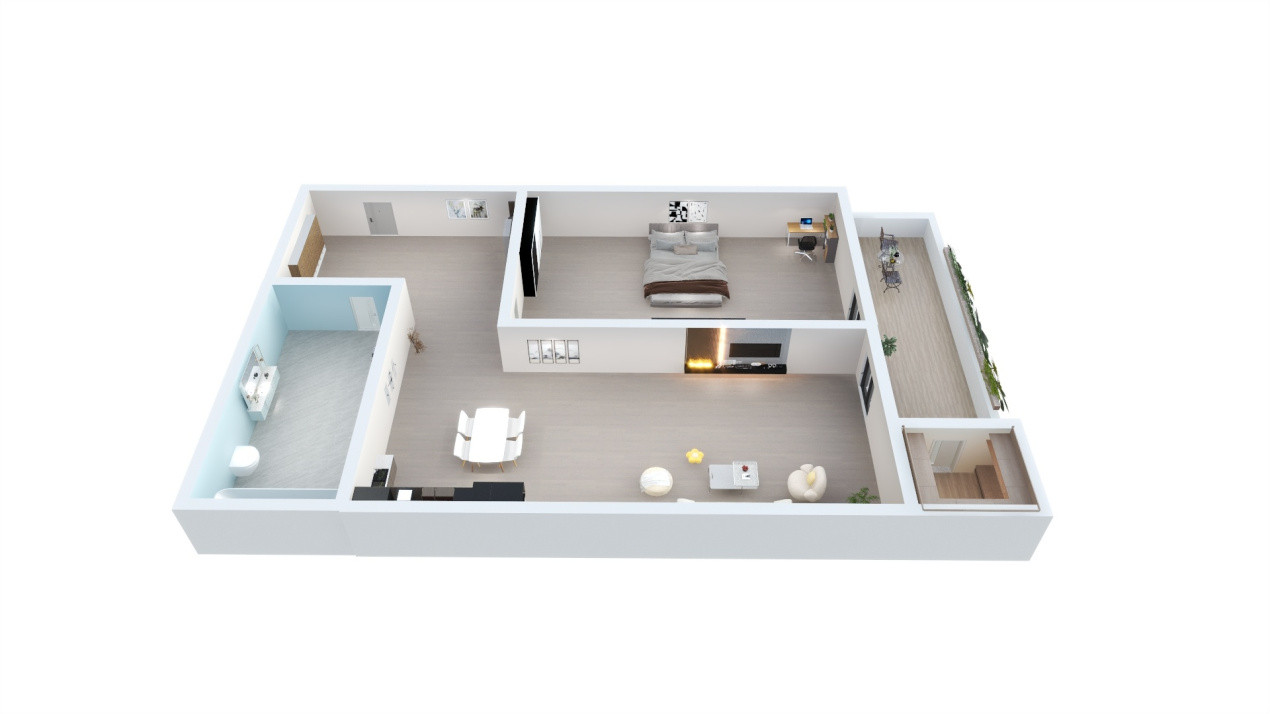 Apartament de vanzare in Sibiu - 2 camere - bloc nou, cu lift