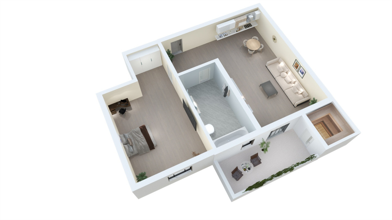 Apartament de vanzare in Sibiu - 2 camere - bloc nou, cu lift