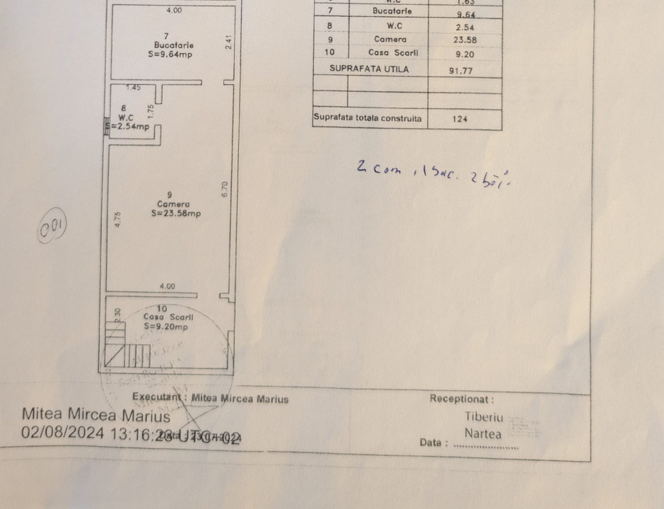 Apartament la casa zona Turnisor!
