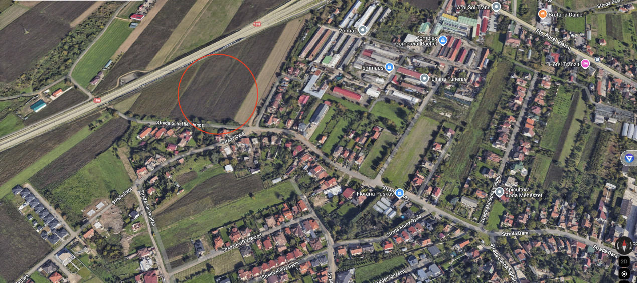 Teren de investiție Extravilan, Str. Scheffler Janos(zona strada Dara) SM 440124