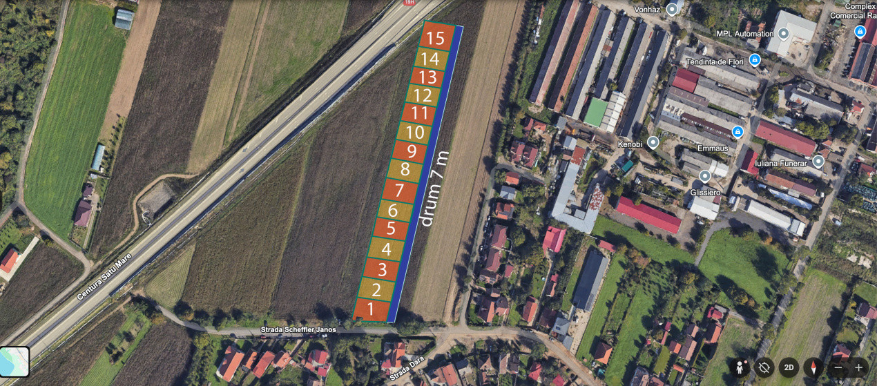 Teren Parcelabil Extravilan, Str. Scheffler Janos(zona strada Dara) SM 440124