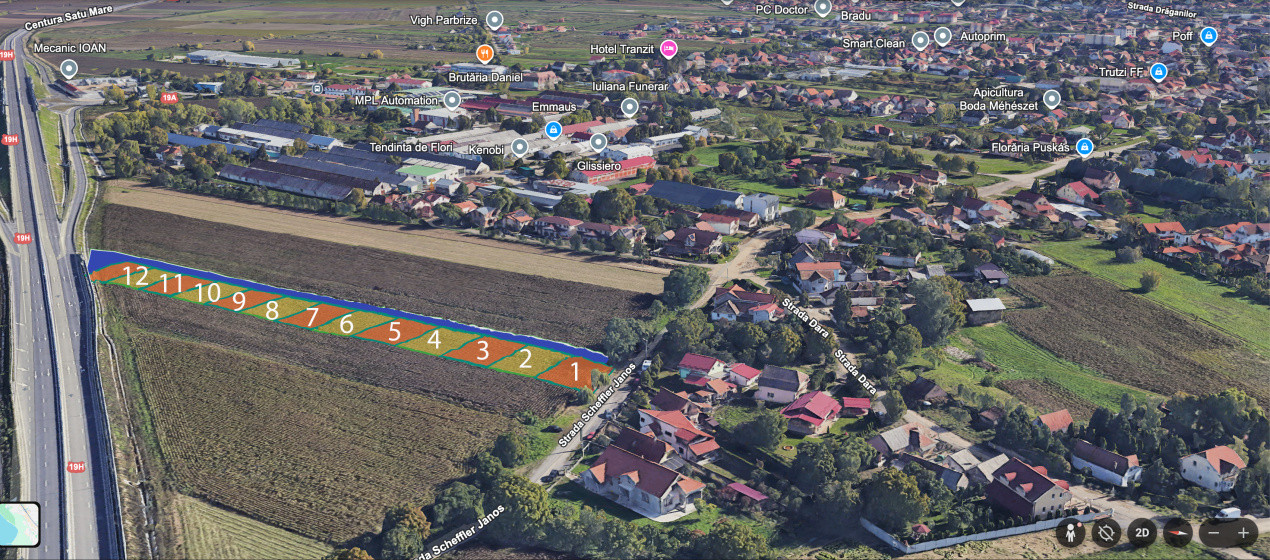 Teren de investiție Extravilan, Str. Scheffler Janos(zona strada Dara) SM 440124