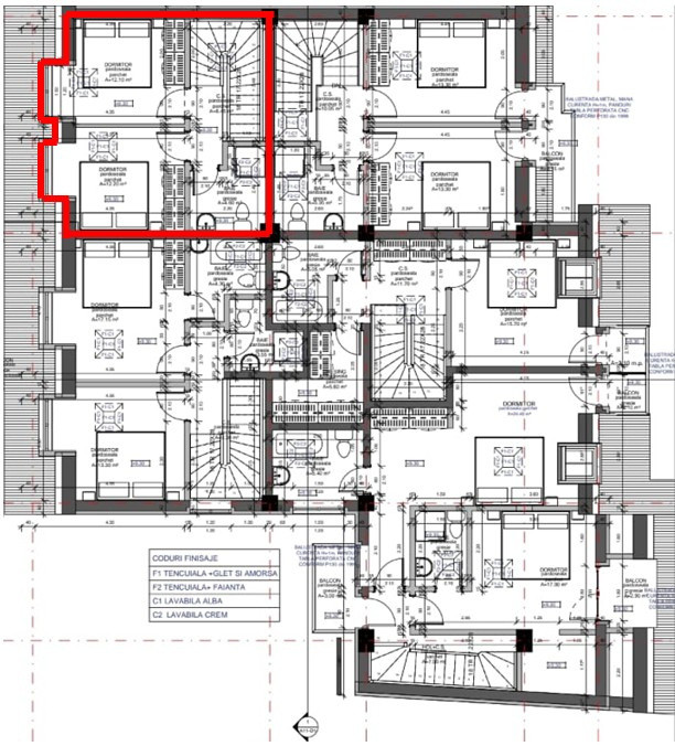 Apartament de 3 camere pe două niveluri, predare la cheie – Cartier Turnișor