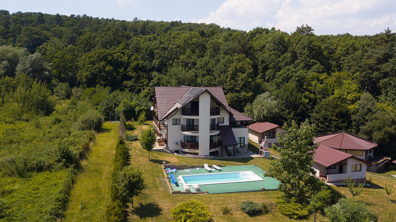 Vila exclusivista cu piscina si panorama de vis Cisnadioara