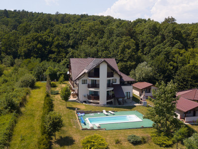 Vila exclusivista cu piscina si panorama de vis Cisnadioara
