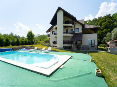 Vila exclusivista cu piscina si panorama de vis Cisnadioara