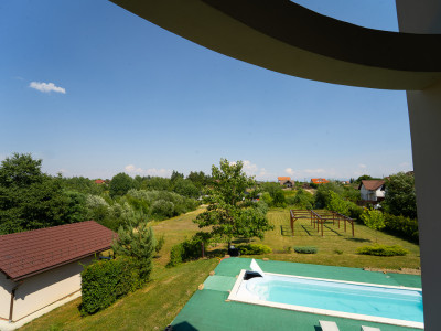 Vila exclusivista cu piscina si panorama de vis Cisnadioara