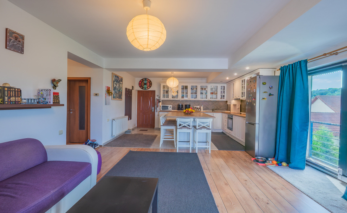 Apartament spațios 3 camere, zonă liniștită, vedere pădure, 0% comision