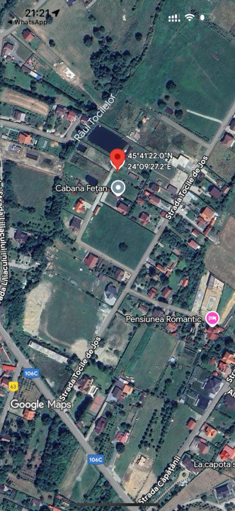 Vând teren 1.534 mp în Tocile, Sadu – utilități și priveliște deosebită