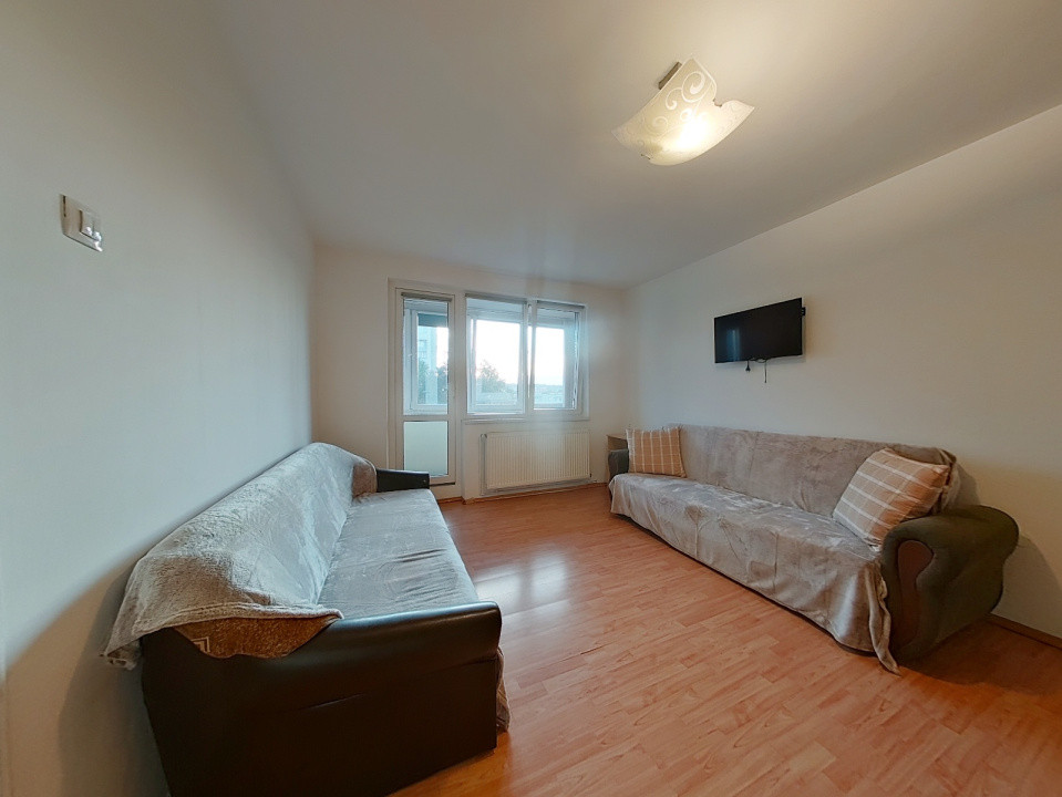 REZERVAT - Închiriere apartament 2 camere, mobilat si utilat+ balcon de 11mp 