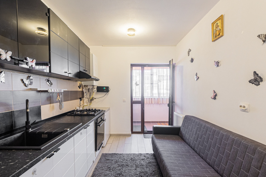 Garsoniera unica in Sanpetru, Brasov– 49 mp cu balcon transformat in spatiu util