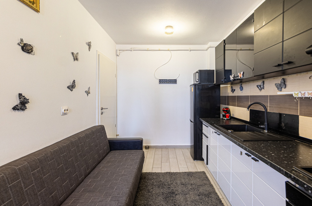 Garsoniera unica in Sanpetru, Brasov– 49 mp cu balcon transformat in spatiu util