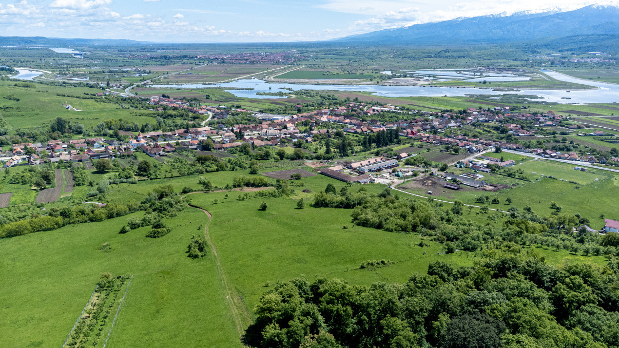 Terenuri de vânzare în Bradu – 500 mp, panoramă superbă la munți și râul Olt