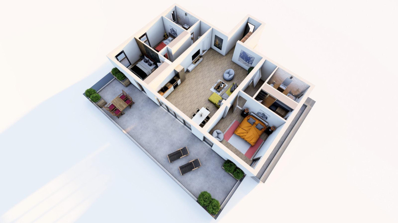 Teren cu PUZ autorizatie 22 apartamente cu terase zona Turnisor Sibiu