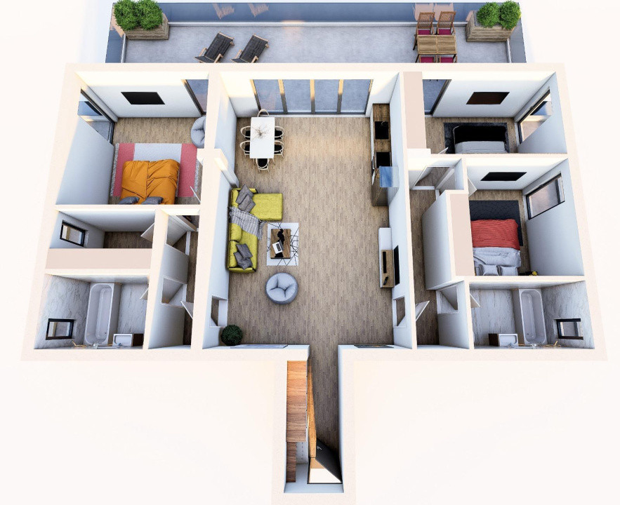 Teren cu PUZ autorizatie 22 apartamente cu terase zona Turnisor Sibiu