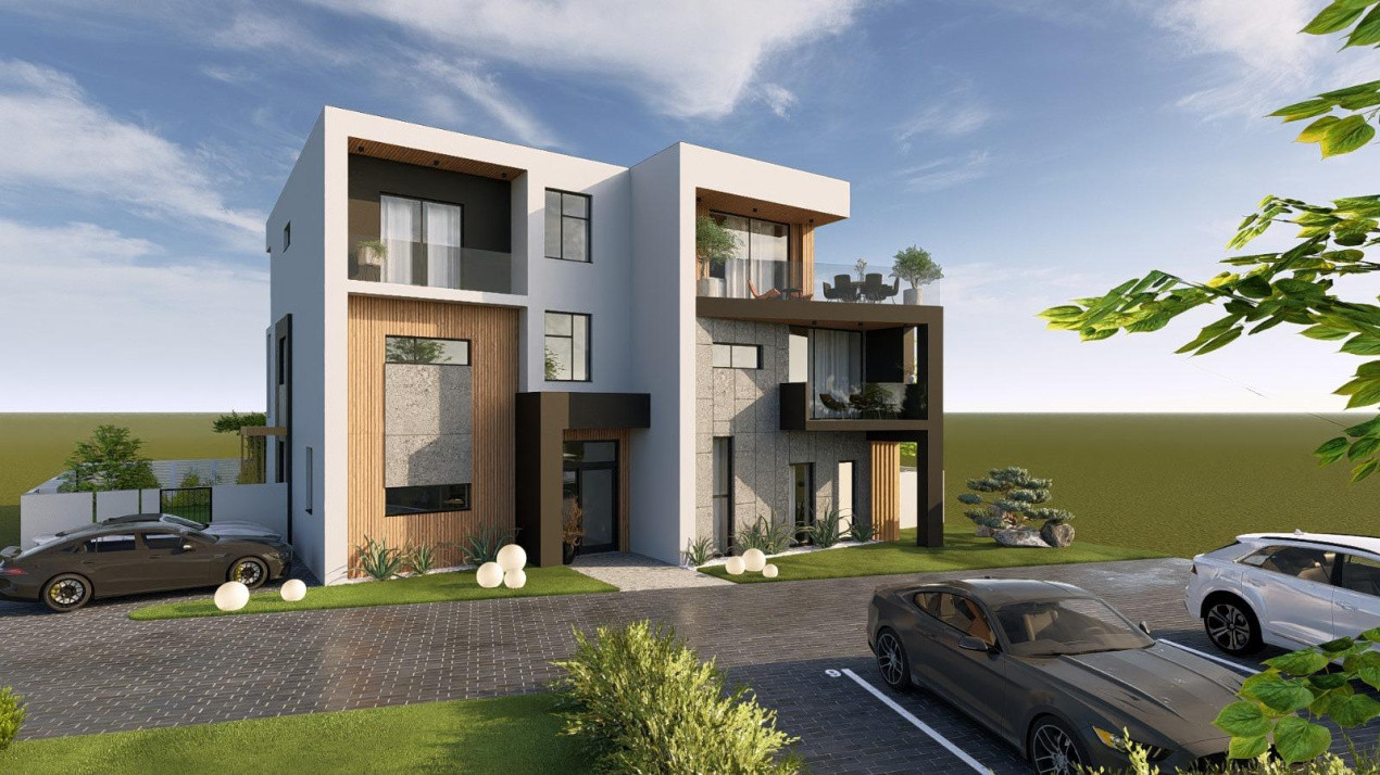 Apartament modern 4 camere 4 bai ultrafinisat teren 174mp Arhitectilor