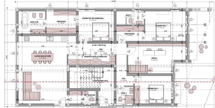 Apartament 4 camere 149mp utili ultrafinisat teren 200mp Arhitectilor
