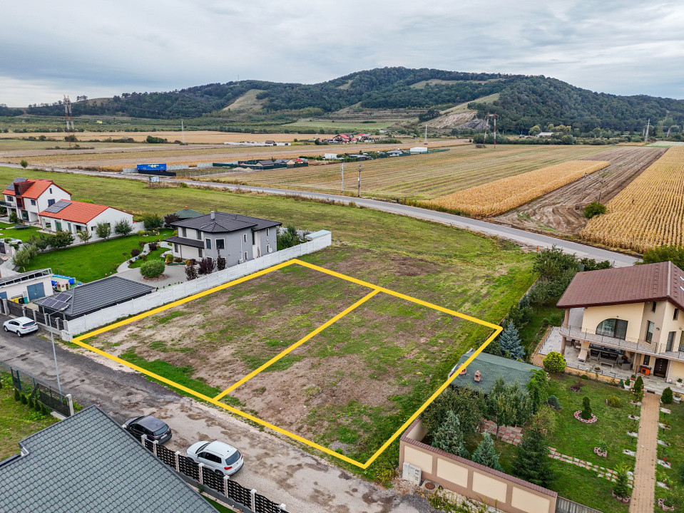 Teren Hărman 825 mp sau 1649 mp, utilități+avize, vedere Lempes, Comision 0%